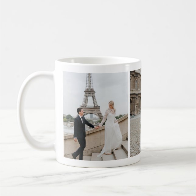 Caneca de Foto em Lua de Honeymoon, Torre Eiffel P (Esquerda)