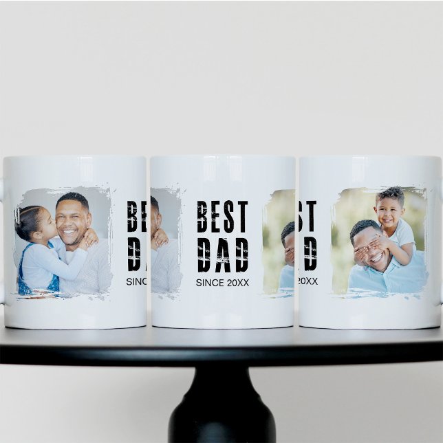 Caneca de Foto Melhor Pai Desde 20xx (Criador carregado)