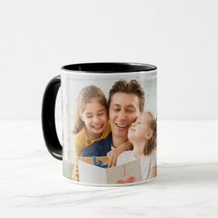 Caneca de Foto Moderna Melhor Pai do Mundo Desde 2