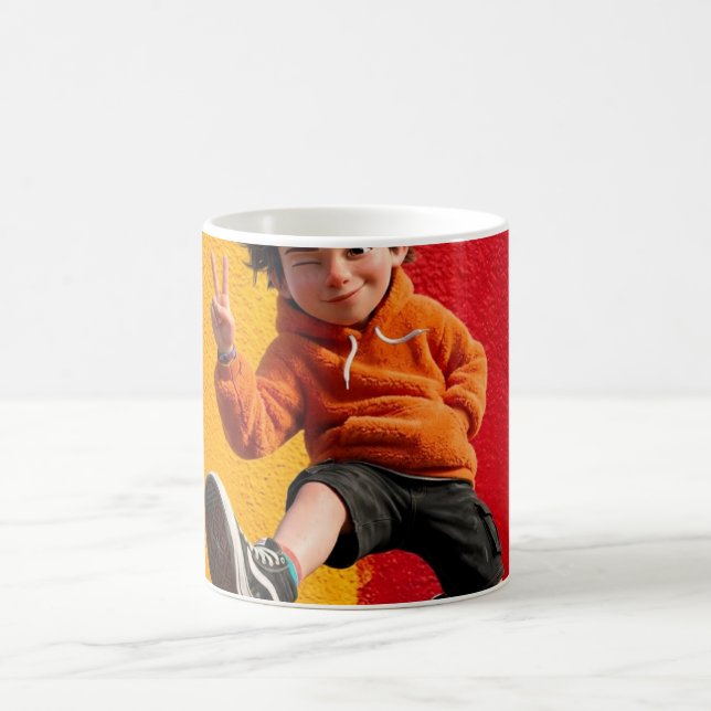 Caneca de Foto Personalizada para Crianças | Café  (Centro)