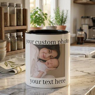 Caneca de Foto Personalizada Presente com Texto