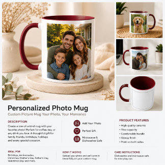Caneca de Foto Personalizada | Presente Personaliz