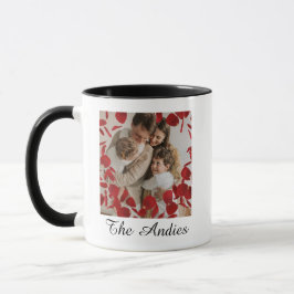Caneca de Foto Unida pelo Nome da Família