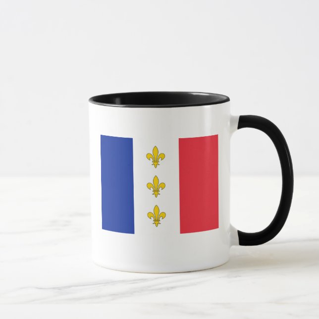 Caneca de France - Tricolour & flores de lis (Direita)