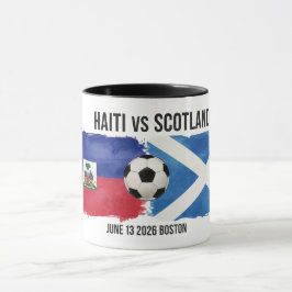 Caneca de Futebol Haiti vs Escócia – Copa do Mundo