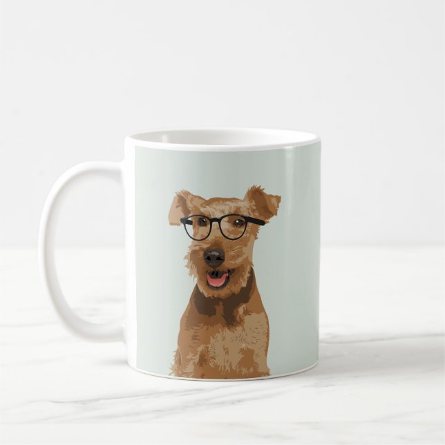 Caneca de galês Terrier do hipster para amantes do (Esquerda)