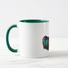 Caneca de galo vibrante - Arte fresca Fazenda colo