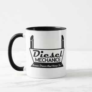 Caneca de Garagem Mecânica Diesel