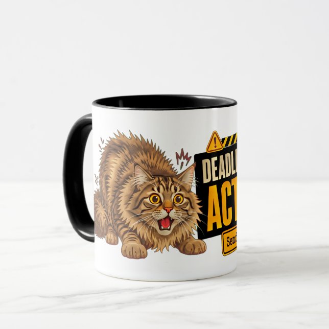 Caneca de Gato com Modo de Prazo Ativado - Gif de  (Frente Esquerda)