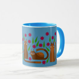 CANECA DE GATO DE ESTIMAÇÃO AZUL