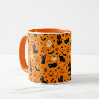 Caneca de Gato de Halloween, Caneca de Café de Gat
