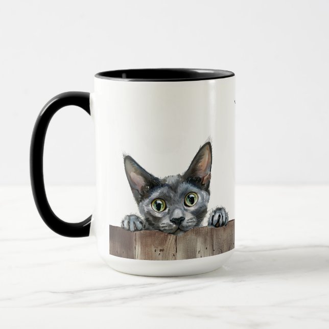 Caneca de Gato de Shorthair Oriental (Esquerda)
