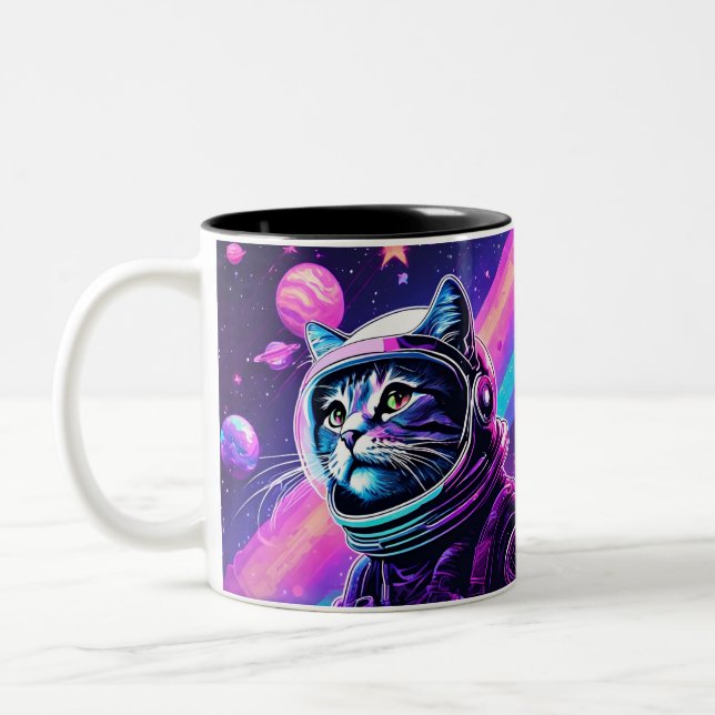 Caneca de Gato do Espaço Retroativo - Café de Gati (Esquerda)