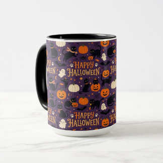 Caneca de Gato do Halloween, Abóbora de Gato Preto
