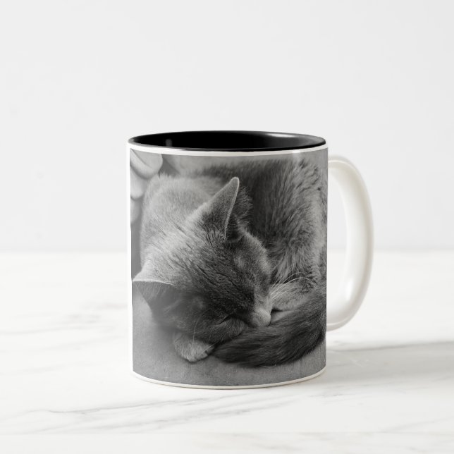 Caneca de Gato Dormindo (Frente Esquerda)