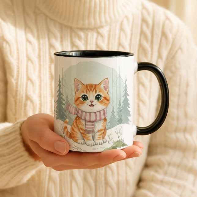 Caneca de Gato Filhote, Presente para Amantes de G (Criador carregado)