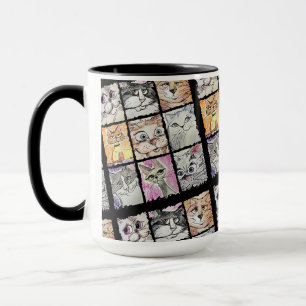 caneca de gato louco