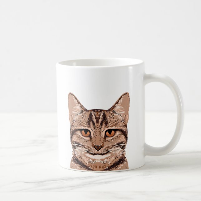 Caneca de Gato Marrom - Cama de Gato (Direita)