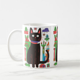 Caneca de Gato Negra Reproduzível
