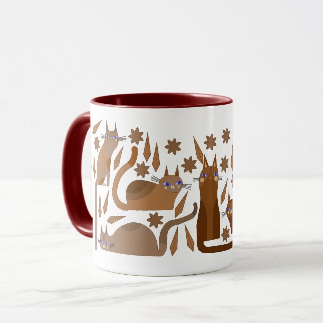 CANECA DE GATO PARA ANIVERSÁRIO (Frente Esquerda)