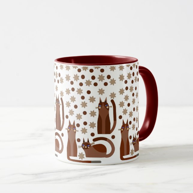 CANECA DE GATO PARA ANIVERSÁRIO OU QUALQUER OCASIÃ (Frente Esquerda)