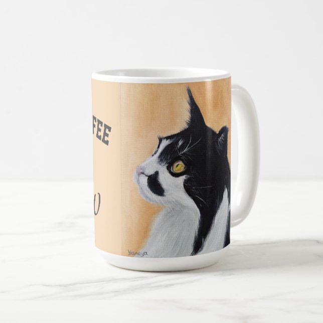 Caneca de gato Preciso de café agora mesmo (Frente Esquerda)