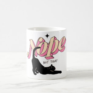 Caneca de Gato Sem Hoje – Caneca de Café Divertida