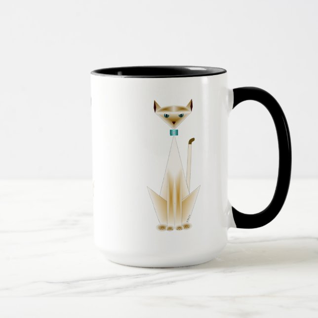 Caneca de Gato Siamese (Direita)