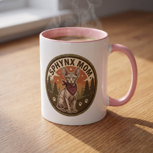 Caneca de Gato Sphynx Presente para Mãe de Gato Xí