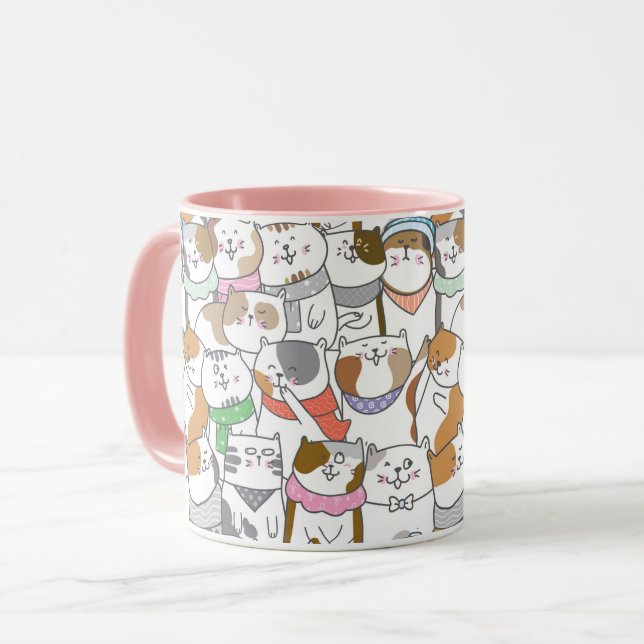 Caneca de Gatos (Frente Esquerda)
