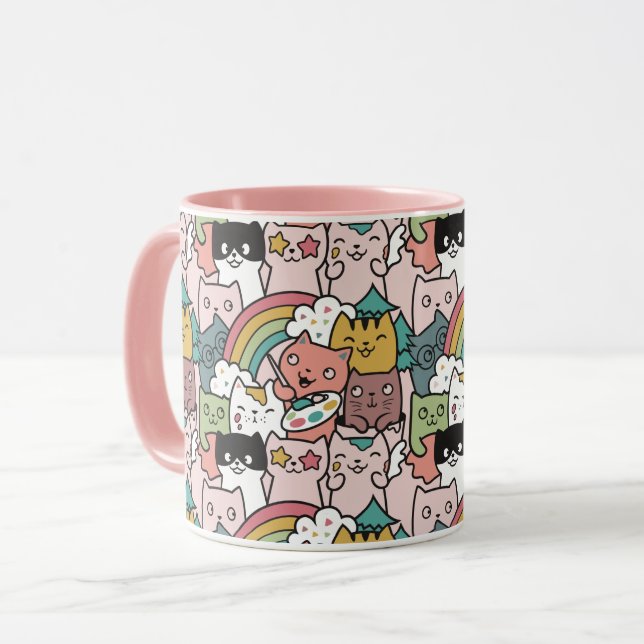 Caneca de Gatos (Frente Esquerda)