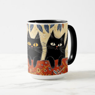 Caneca de Gatos Pretos