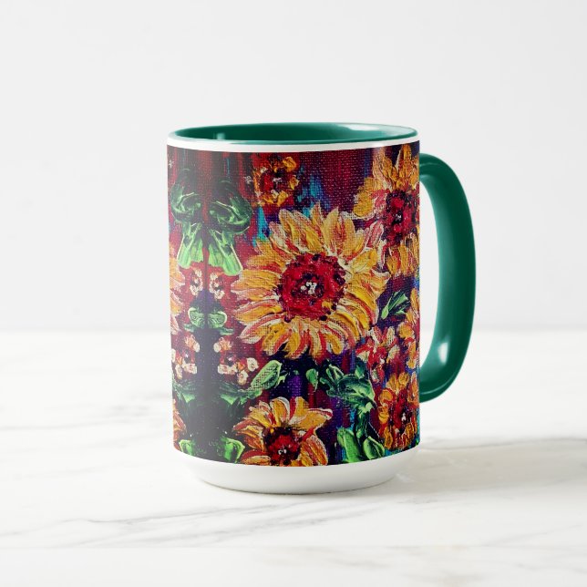 Caneca de Girassóis (Frente Esquerda)