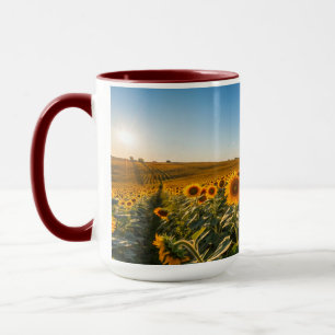 Caneca de Girassol Brilhante - Dotação Floral Chee