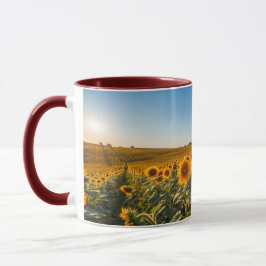 Caneca de Girassol Brilhante - Dotação Floral Chee
