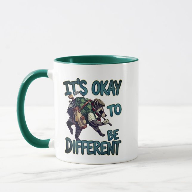 Caneca de Golfe - Jimothy Raccoon Presente Diverti (Esquerda)