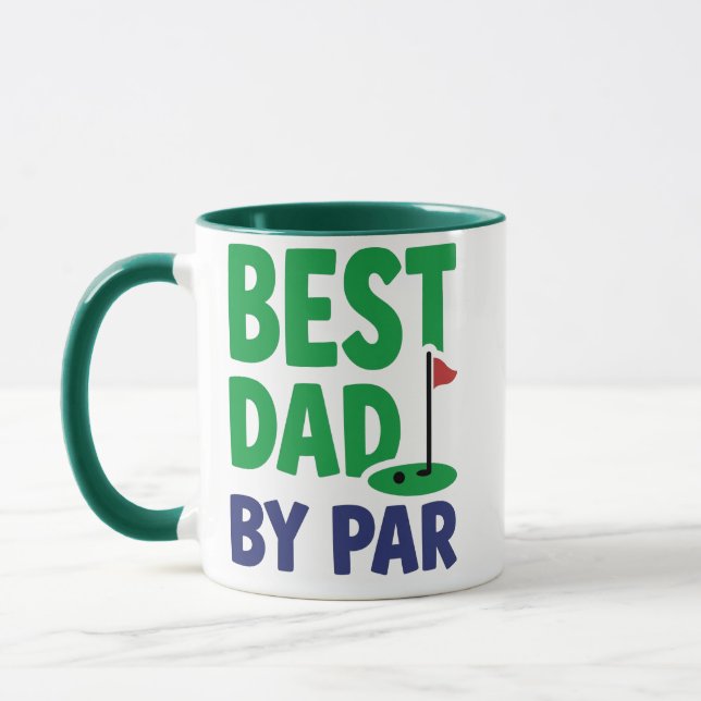 Caneca de Golfe Melhor Pai | Presente de Golfe Div (Esquerda)