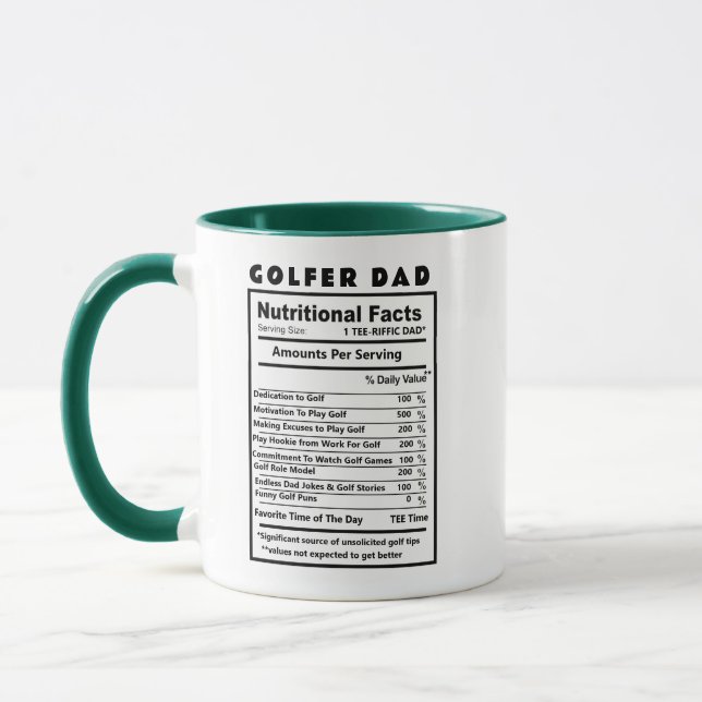 Caneca de Golfe Pai Engraçado - Melhor Presente de (Esquerda)