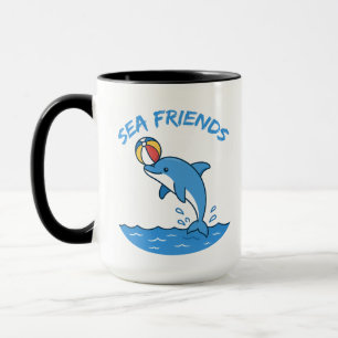 Caneca de Golfinho Amigos do Mar – Xícara de Anima