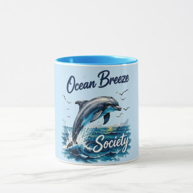 Caneca de Golfinho da Sociedade Ocean Breeze (Centro)