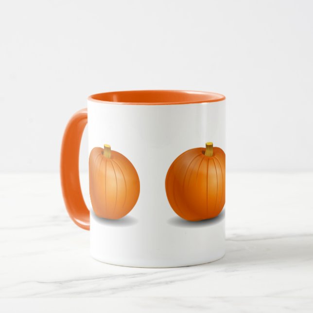 Caneca de Halloween/Abóbora de Outono (Frente Esquerda)