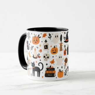 Caneca de Halloween Assustador Fofa