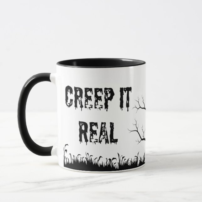 Caneca de Halloween assustadora (Esquerda)