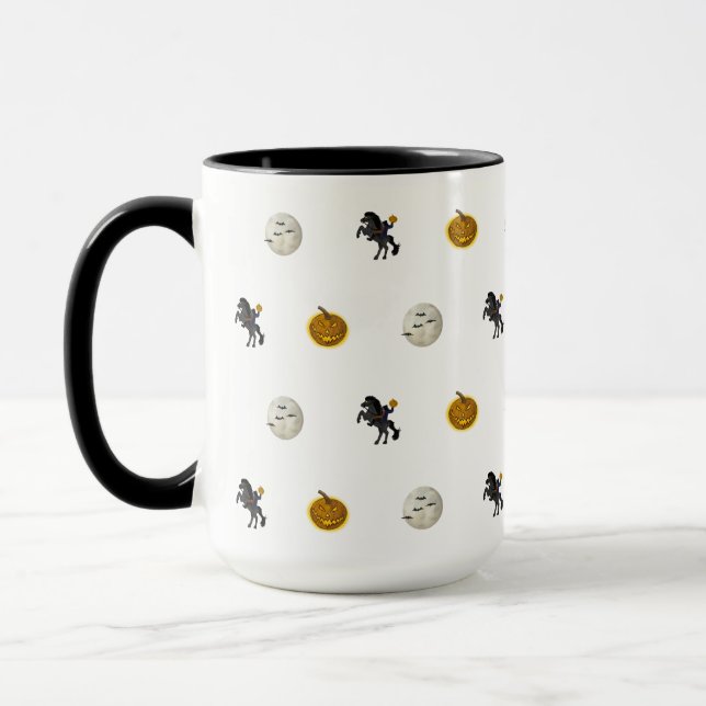 Caneca de Halloween Cavaleiro Sem Cabeça Sleepy Ho (Esquerda)