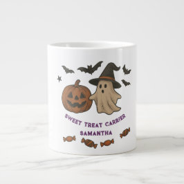 Caneca de Halloween Cuta Spooky - Boos, Morcegos e