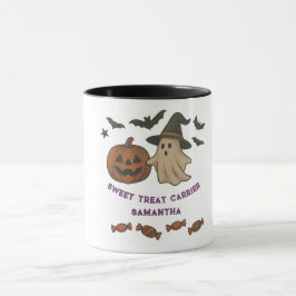 Caneca de Halloween Cuta Spooky - Boos, Morcegos e