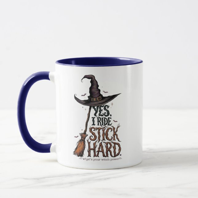 Caneca de Halloween da Bruxa Divertida - Sim, eu A (Esquerda)