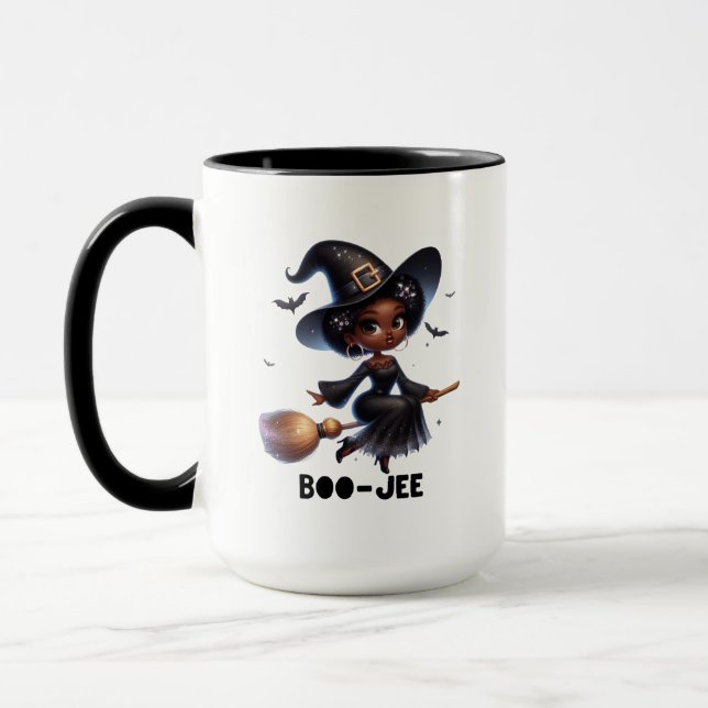 Caneca de Halloween da Bruxa Negra BOO-JEE (Esquerda)