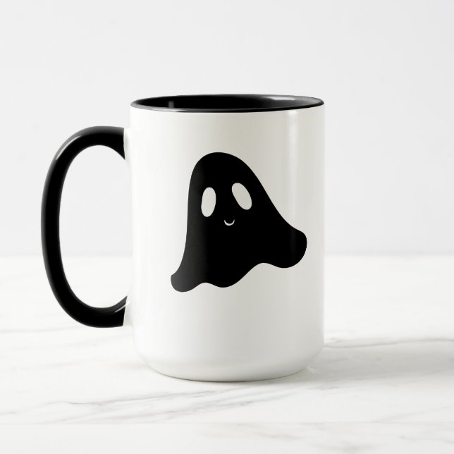 Caneca de Halloween de Fantasma da Temporada Assus (Esquerda)