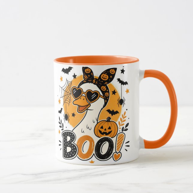 Caneca de Halloween de Ganso com Óculos de Sol de  (Direita)